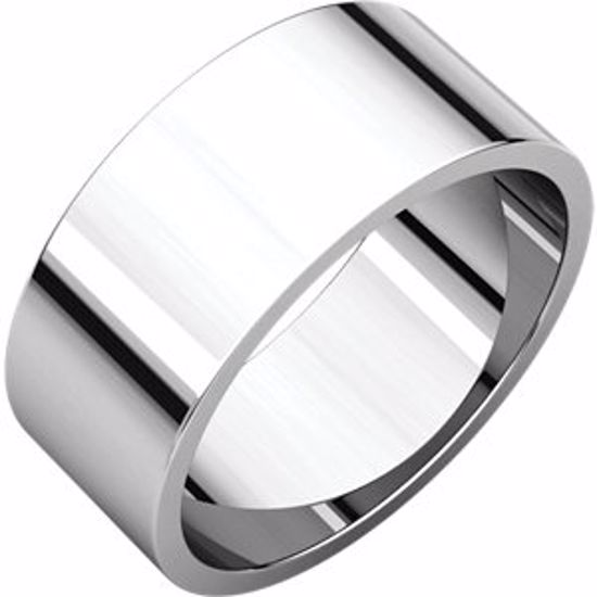 F8:149998:P 10kt White 8mm Flat Band