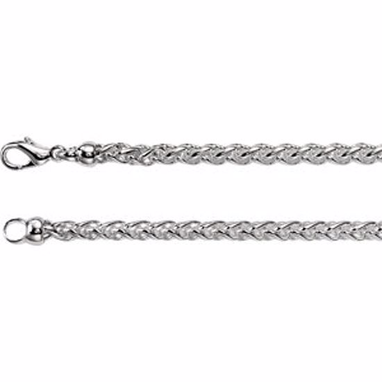 CH267:139533:P Solid Wheat Chain 4mm