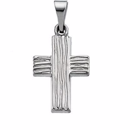 R41030:165962:P Sterling Silver 13x10mm The Rugged Cross® Pendant without Packaging