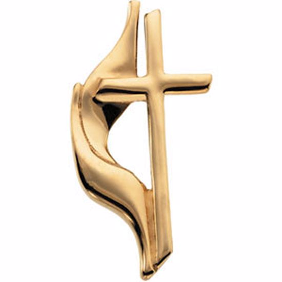 R16736:167509:P Methodist Cross Lapel Pin