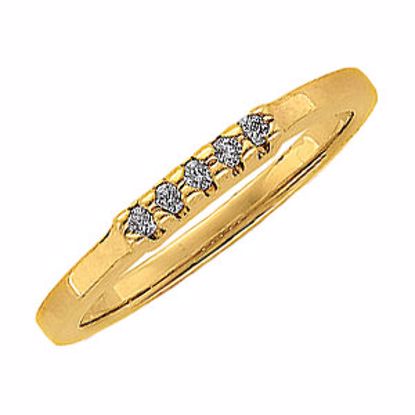 60209:207457:P 14kt Yellow 1/10 CTW Diamond Anniversary Band