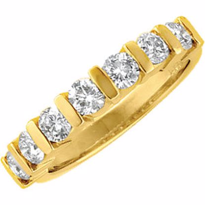 60230:207477:P 14kt Yellow 1 CTW Diamond Anniversary Band