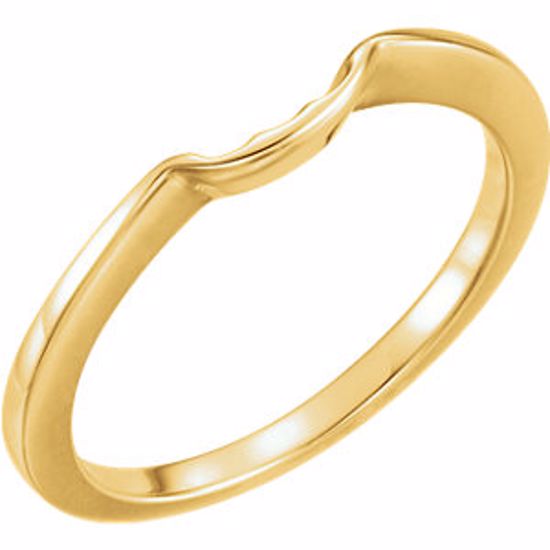 12696:215337:P 18kt Yellow Band for 4.4mm Engagement Ring