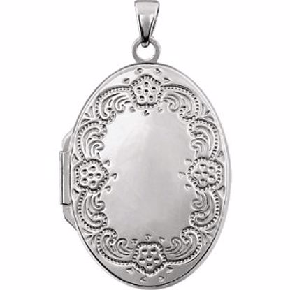 21947:238952:P Sterling Silver Oval Locket