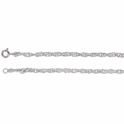 CH430:240085:P Sterling Silver Solid Rope 16" Chain