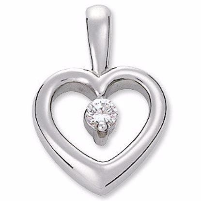 61488:250504:P Platinum .07 CTW Diamond Heart Pendant