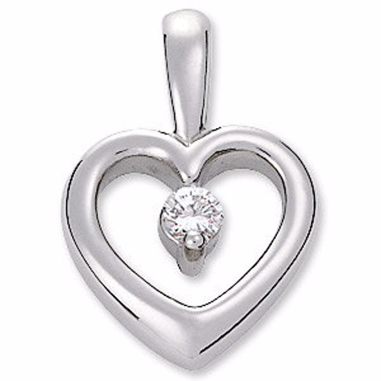 61488:250504:P Platinum .07 CTW Diamond Heart Pendant