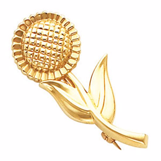 82090:273597:P Sunflower Brooch