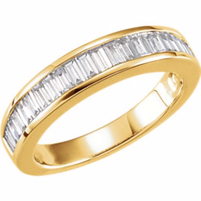 62185:262752:P 14kt Yellow 3/4 CTW Diamond Anniversary Ring Size 7