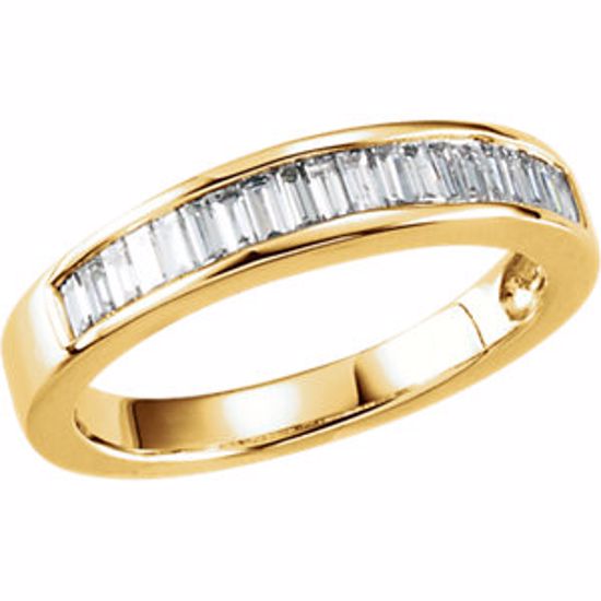 62184:262817:P 14kt Yellow 1/2 CTW Diamond Anniversary Band Size 6