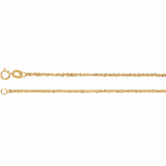 CH617:288116:P 14kt Yellow 1.25mm Sparkle Singapore 18" Chain
