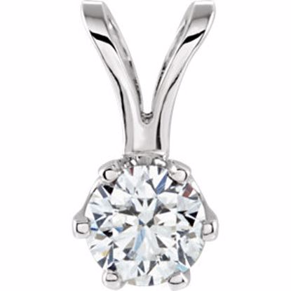 63419:290991:P Diamond Solitaire Pendant