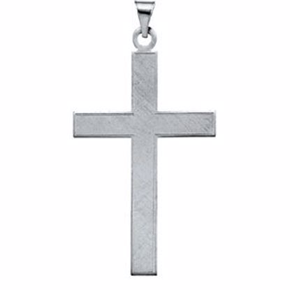 R4002:123072:P 14KW 39x25mm Cross Pendant