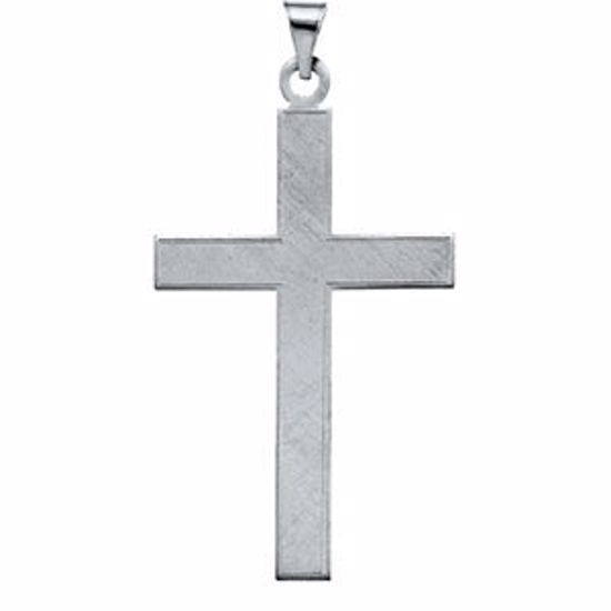 R4002:123072:P 14KW 39x25mm Cross Pendant