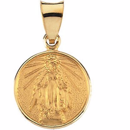 R16944:129582:P 18kt Yellow 13mm Miraculous Medal