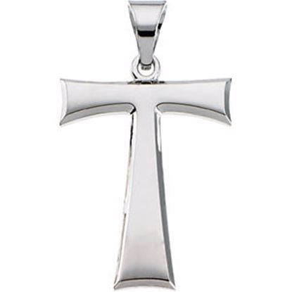 R16013:163750:P Sterling Silver Tau Cross Pendant 