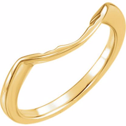 12696:202965:P 10kt Yellow Band for 9.4mm Engagement Ring