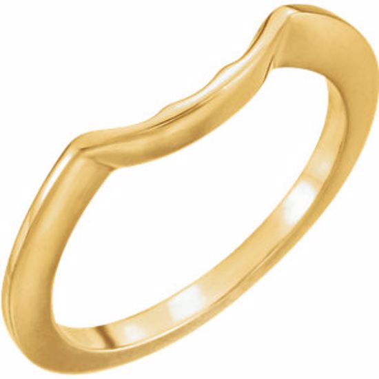 12696:206369:P 10kt Yellow Band for 6.5mm Engagement Ring