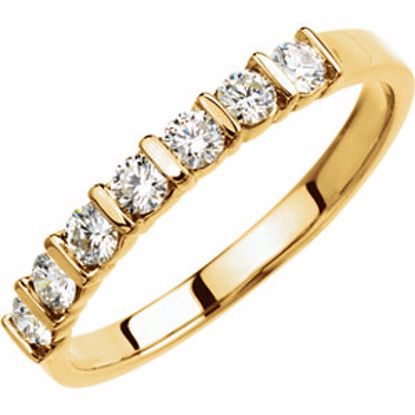 60232:207480:P 14kt Yellow 1/3 CTW Diamond Anniversary Band 