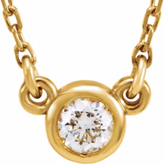 61134:209632:P 14kt Yellow 1/4 CTW Diamond 18" Necklace