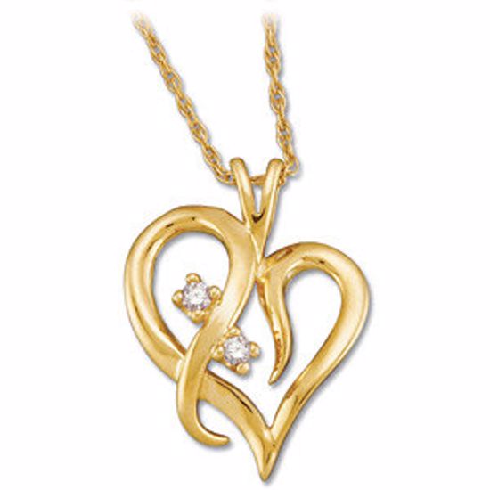 60962:209536:P Diamond Heart Necklace