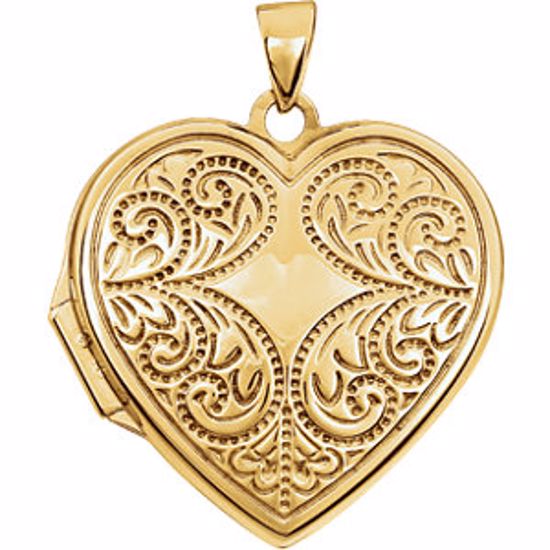 21961:238973:P 14kt Yellow Heart Locket