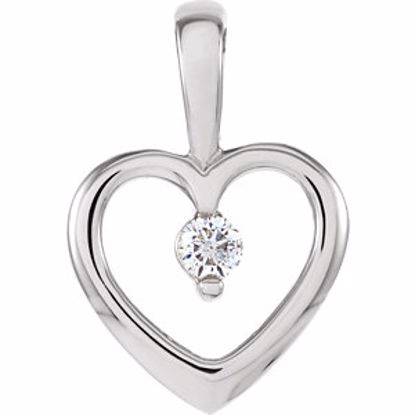 61710:251660:P Diamond Heart Pendant