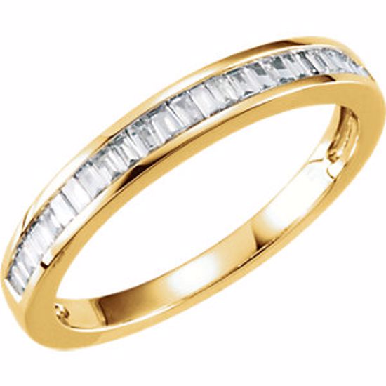 62182:262503:P 14kt Yellow 1/4 CTW Diamond Anniversary Band Size 5