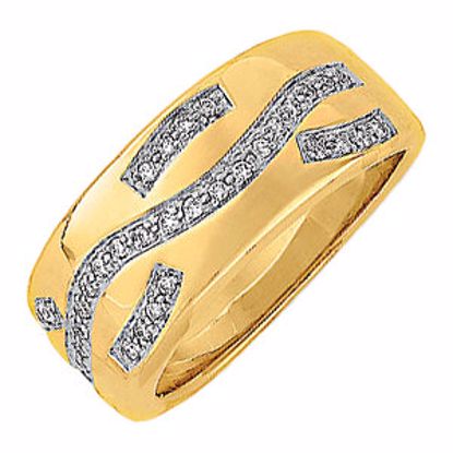 62263:274359:P 14kt Yellow 1/5 CTW Diamond Anniversary Band