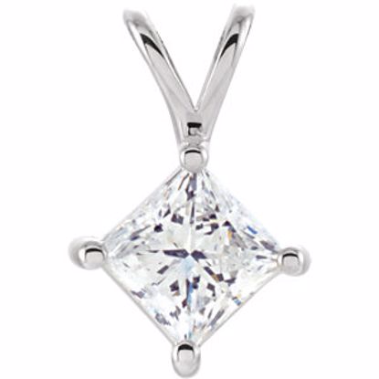 63420:291015:P 14kt White 1/2 CTW Diamond Pendant