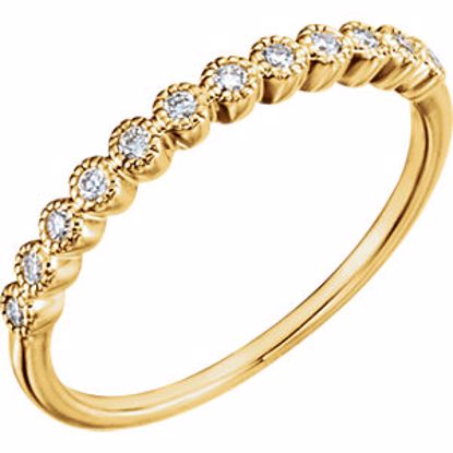 63008:290864:P 14kt Yellow 1/6 CTW Diamond Anniversary Band