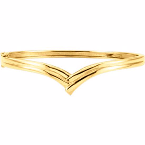 BRC7:25776:P Hinged Bangle Bracelet