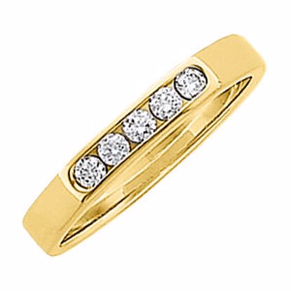 60236:207484:P 14kt Yellow 1/6 CTW Diamond Anniversary Band