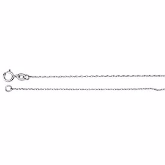 CH19:244823:P 14kt White .75mm Solid Rope 16" Chain
