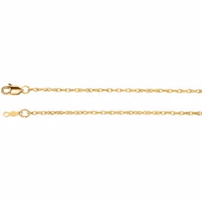 CH473:244062:P 14kt Yellow 1.5mm Rope 16" Chain