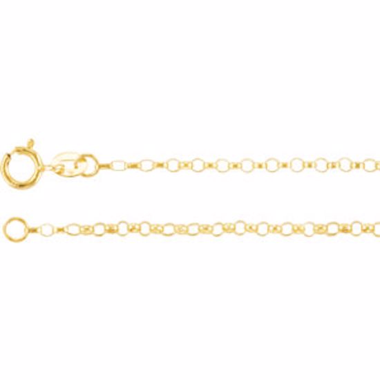 CH226:244820:P 14kt Yellow 1.5mm Hollow Belcher Rolo 20" Chain
