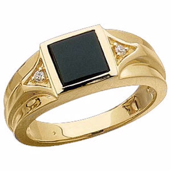 62463:274461:P Men's Bezel-Style Ring