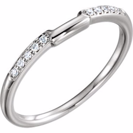 62317:274441:P 14kt White .05 CTW Diamond Band for 5mm Princess Ring