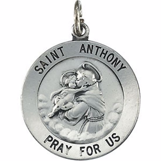 R5037:104213:P Sterling Silver 22mm St. Anthony Medal