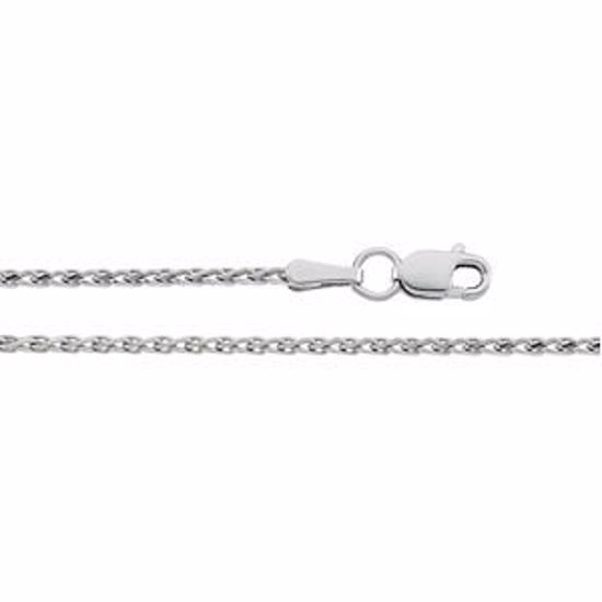 CH179:140610:P 14kt White 1.5mm Diamond Cut Wheat 16" Chain
