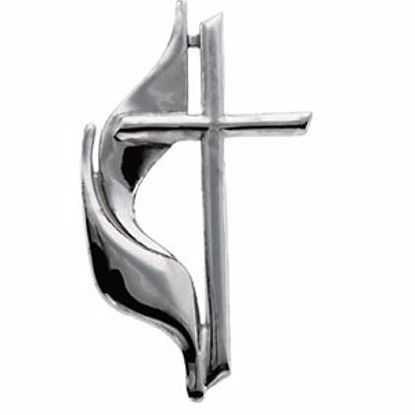 R16736:167439:P Methodist Cross Lapel Pin