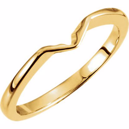 12698:184901:P 14kt Yellow Band for 11x5.5mm Engagement