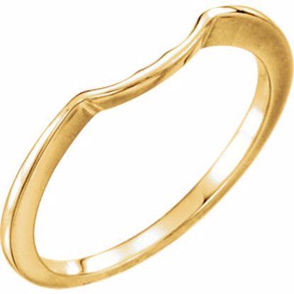 12696:202912:P 14kt Yellow Band for 8.8mm Engagement Ring