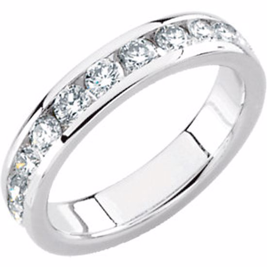 60287:207124:P Platinum 7/8 CTW Diamond 7 Stone Anniversary Band