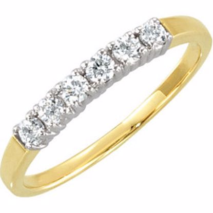 60208:207455:P 14kt Yellow 1/4 CTW Diamond Anniversary Band