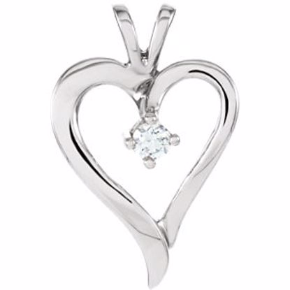 60730:207601:P Diamond Heart Pendant