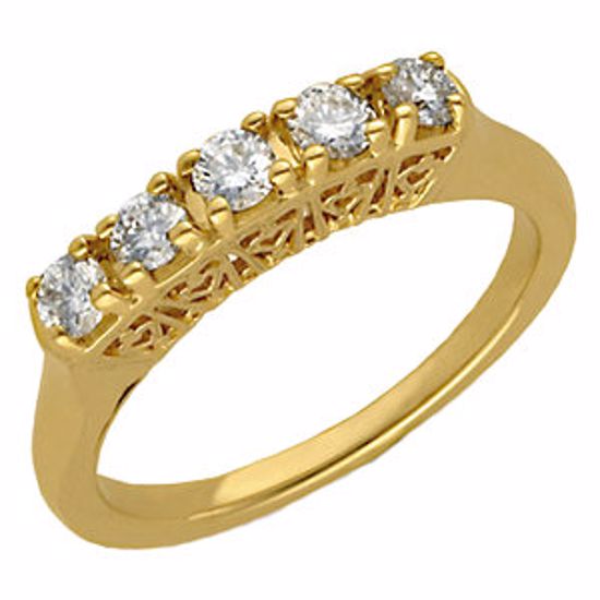 60255:207518:P 14kt Yellow 1/2 CTW Diamond Anniversary Ring