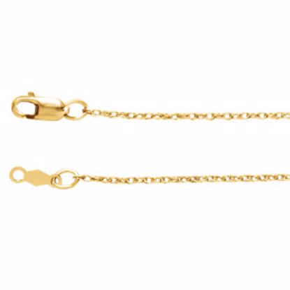 CH470:244045:P 14kt Yellow 1mm Rope 24" Chain