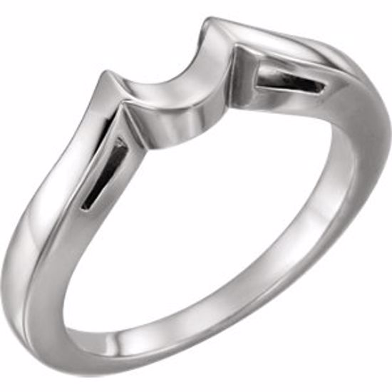 10893:268804:P Platinum Band for 8.2mm Round Engagement Ring Mounting