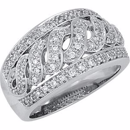 63303:294023:P 14kt White 1/2 CTW Diamond Band